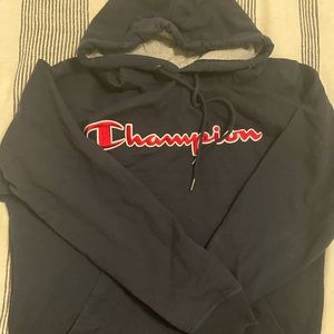 Champion size medium navy hoodie